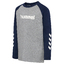 hmlJR LOGO T-SHIRT L/S greymelangedressblues