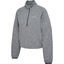 hmlTECH FLEECE WOMEN BOXY HALF ZIP greymelange