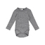 hmlMINI WOOL RIB BODY L/S greymelange