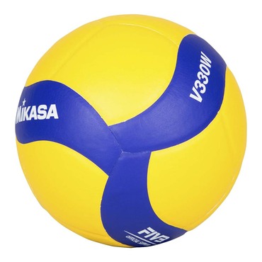 Volleybal Volleyballen Mikasa NL BAL0115350-5-geelblauw - volleybaldirect.nl