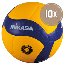 10ER BALLPAKET VOLLEYBALL V200W-VBL OFFICIAL (DVV1)-2400074