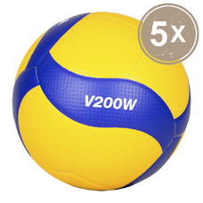V200W Volleybal - Pakket 5 ballen