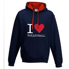 Hoodie I LOVE VOLLEYBALL